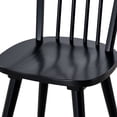 thumbnail image 5 of Duhome Mid-Century Modern Black Solid Wood Spindle Back Dining Chairs,Set of 6, 5 of 7