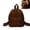 Brown, variant on Soft Teddy Fleece School Backpack, Cozy Plush Backpack for School, Cute Lightweight Student Bookbag for Daily Campus Use