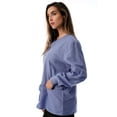 thumbnail image 2 of Just Love Women's Solid Scrub Jacket - Comfortable and Professional Uniform Coat (Ceil Blue, 3X), 2 of 3