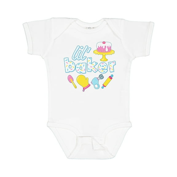 Inktastic Lil' Baker Icing and Cake Boys or Girls Baby Bodysuit