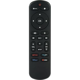 GE OneTouch Universal Remote Control for Samsung Smart TV, LG, Sony, VIZIO, Fire TV, Roku TV, Remote Replacement, Backlit, Black