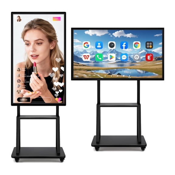 JYXCN Smart Board 49" IR Touch Screen Computer All-in-One Interactive Whiteboard, Cloud Sharing Smartboard for Classroom, Conferences & Business(Board Only)