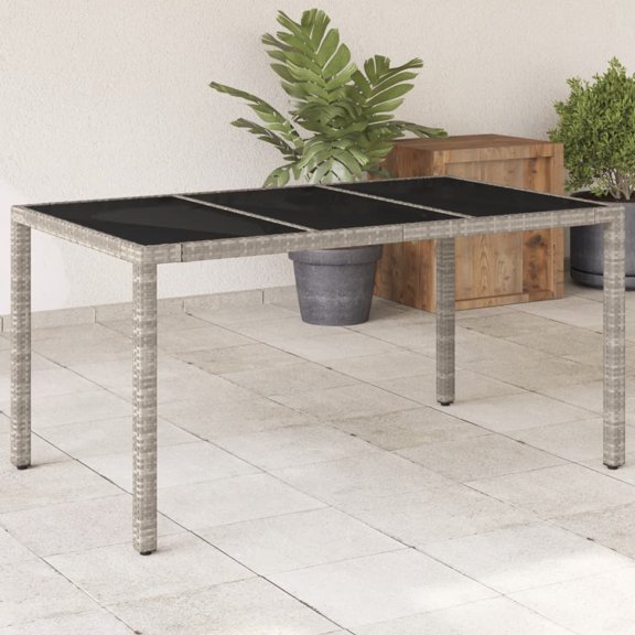 vidaXL Garden Table Light Grey