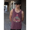 thumbnail image 2 of Frog And Mushroom Graphic Shirt Tank Top Men's, 2 of 3