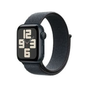 Apple Watch SE (2nd Gen) [GPS 40mm] Smartwatch with Midnight Aluminum Case with Ink Sport Loop