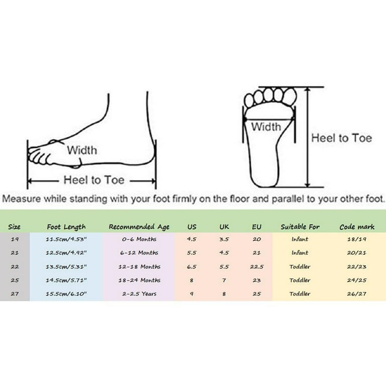 Stride rite baby 2025 shoe size chart