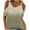 Khaki, variant on Aofany Womens Blouse Gradient Loose V-Neck Short Sleeve Tunic Shirt Casual Off Shoulder Summer Tops