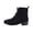 Black, variant on WAVSUF Women's Chunky Boots Soft Sole Wide Width Anti Slip Casual Trendy Ankle Boots Black 8