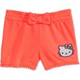 thumbnail image 1 of evy of California Girls Hello Kitty Pom-Pom Casual Walking Shorts, naranja, 3T, 1 of 1