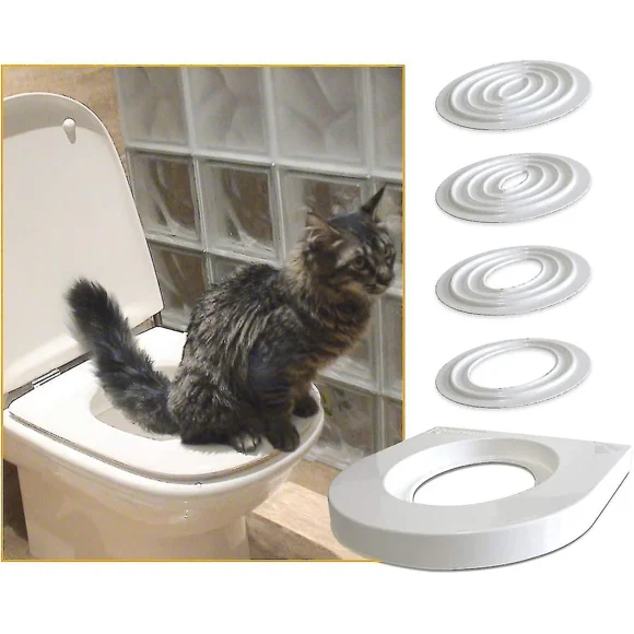 Cat Toilet Training Kit, 38*37cm Help Train Your Cat To Use Toilet