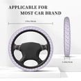 thumbnail image 5 of Haiem Lavender Flowers Print Steering Wheel Cover 15 Inches for Women Men, Neoprene Anti-Slip Cute Car Steering Wheel Grip Wrap Car Accessories Protective Case Cover for Vehicle Truck SUV, 5 of 8