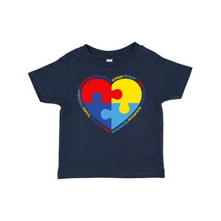 

Inktastic Autism Puzzle Heart Gift Toddler Boy or Toddler Girl T-Shirt