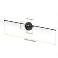 thumbnail image 5 of Ralbay 40inch Modern Black Vanity Light,30W LED Light Bar 360° Rotatable Matte Bathroom Wall 5000K White, 39.4 inch-30W, 5 of 6