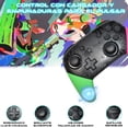 thumbnail image 3 of Control Inalámbrico Recargable Joystick Compatible N- Switch Verde Rosa, 3 of 6