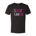 thumbnail image 2 of Fight Cancer Ribbon Mens Premium Tri Blend T-Shirt, Vintage Black, Large, 2 of 3
