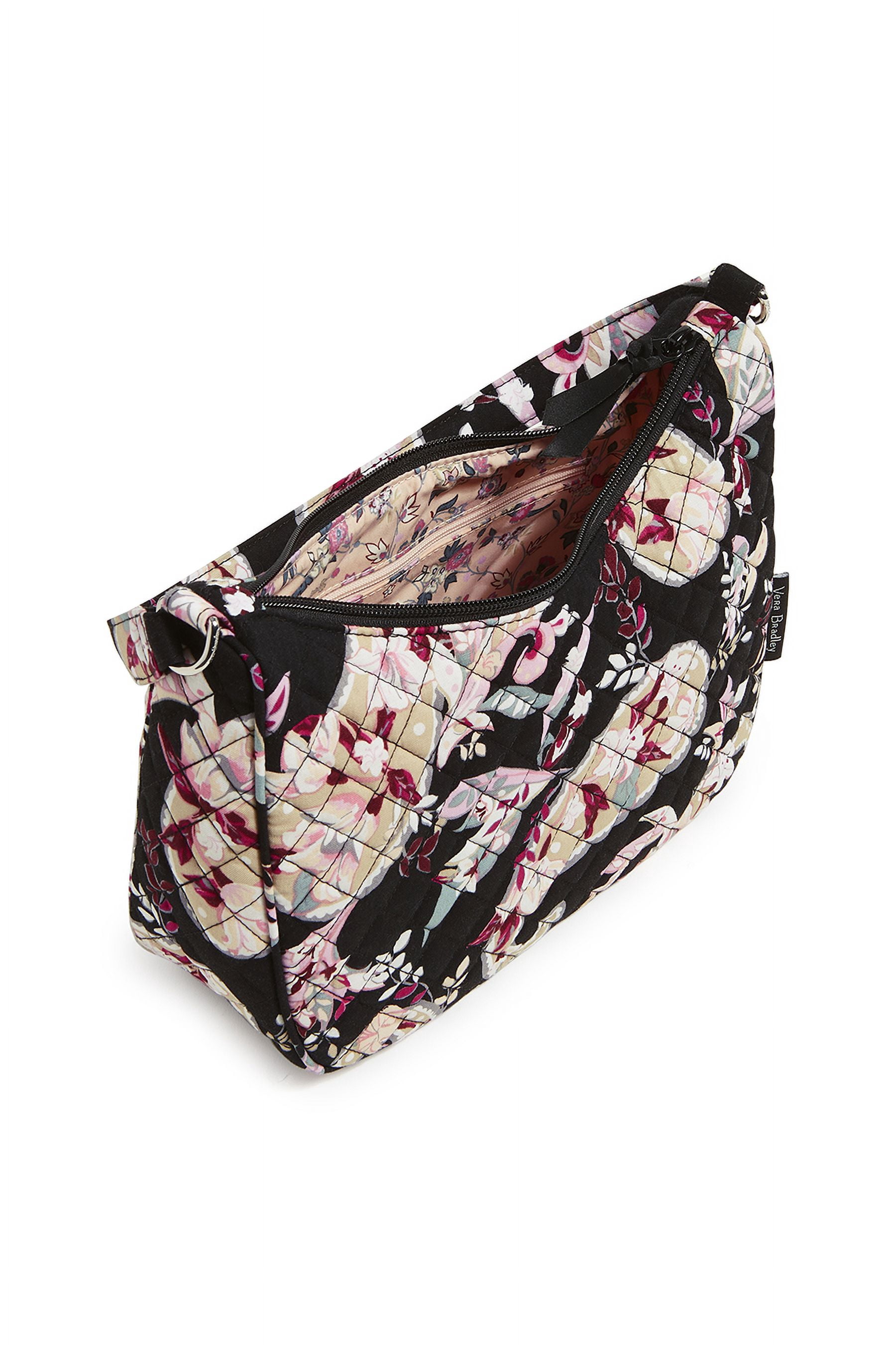 Vera Bradley Women's Cotton Frannie Crescent Crossbody Bag Botanical Paisley