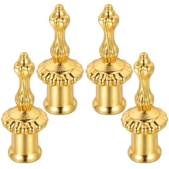 4 Pcs Golden Lamp Cap Decoration Gold Decor Lampshade Holder Table Lamp Candle Light Bulbs Lamp Accessories