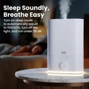 Everlasting Comfort 6L Top Fill Humidifier, Auto Shut-Off Cool Mist Oil Diffuser