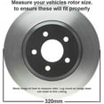 thumbnail image 3 of Detroit Axle - Front Slotted Brake Rotors for 2005-2023 Chrysler 300, 2009-2023 Dodge Challenger 2006-2023 Charger 2005-2008 Magnum: 12.60" Front Rotor, 3 of 8
