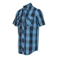 thumbnail image 2 of Burnside Men's Short Sleeve Buffalo Plaid Shirt, 2 of 5