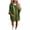 Green, variant on Women's Casual Solid Hooded Sweatshirts, Short Sleeve Comfort Tunic Dress Tops For Outdoor Trips S-XXL