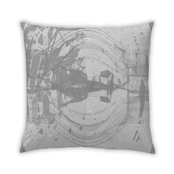 Ahgly Company Outdoor Square Contemporary Throw Pillow, 18 inch by 18 inch
