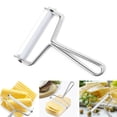 thumbnail image 1 of Cheese Slicing Tool Stainless Steel Wire Cheese Cutter Slicing Tool with Plastic Handle Kitchen Cooking Tool for Soft Semi Hard Hard Cheeses, 1 of 8