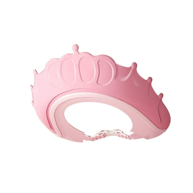 Gorro impermeable para lavar el cabello Perfecl con Protectores para los oídos rosado