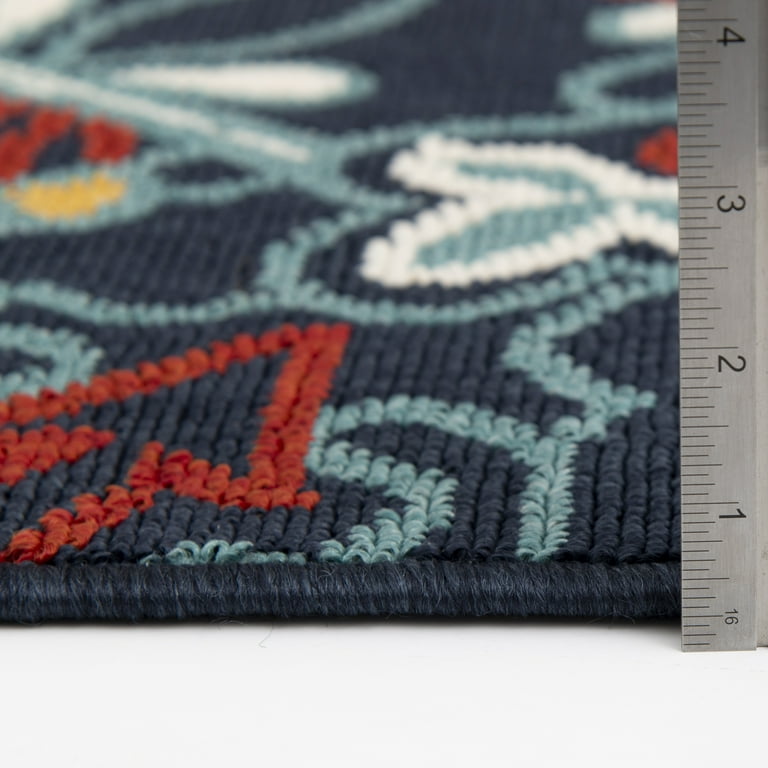 Mainstays 5x7 Outdoor Rug, Medallion Pattern, Durable