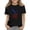 Black, variant on Girls Patriotic American Flag Eagle T-Shirt 4th of July Blue Independence Day Top for Kids,Size 4-5 T