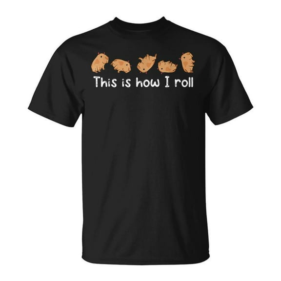 SR Capybara Lover This Is How I Roll Capybara T-shirt