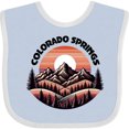 thumbnail image 3 of Inktastic Colorado Springs Colorado Mountains Boys or Girls Baby Bib, 3 of 4