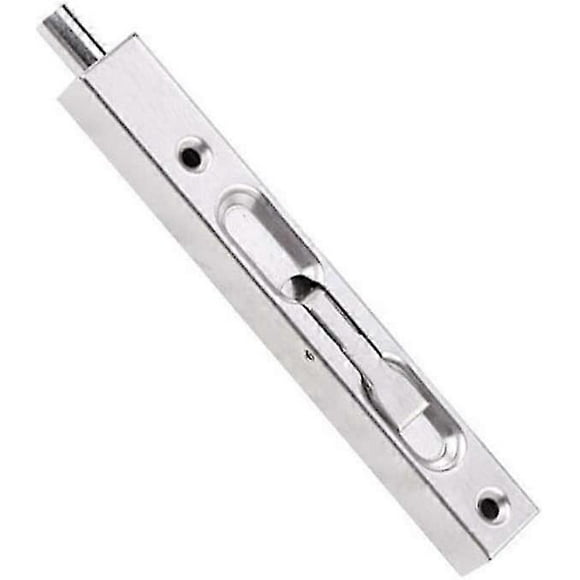 Stainless Steel Sliding Latch Bolt Latch Hidden Door Slide Latch Brushed Lever Bolt Security Latch200mm