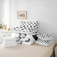 thumbnail image 4 of Erosebridal Cute Love King Comforter Set 7 Piece,Black and White Romantic Bed in a Bag,Kawaii Heart Shaped Sheet Set with Comforter,Graffiti Style Love Heart Bed Sets, 4 of 6