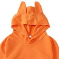 thumbnail image 5 of KPOPLK Girl Zip up Hoodie Sweatshirt Soft Fuzzy Fleece Jacket with Pocket for Girls 5-16 Years(3-4 Years,Orange), 5 of 6