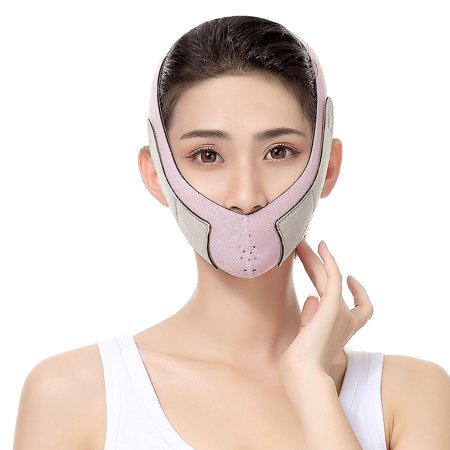 Sleep Bandage Masseter Lift V Mask Face Sculpting Tool, 1 Piece, Pink ...