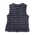 thumbnail image 2 of Hvyesh Plus Size Winter Vest Women Quilted Sleeveless Jackets Regular Fit V Neck Waistcoat 2025 Lightweight Puffer Vest, 2 of 8
