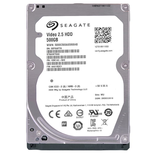 Seagate ST500VT000 500GB 2.5" Hard Drive 5400RPM 16MB DVR - Walmart.com