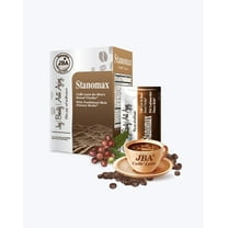 Stanomax Functional Cafe Latte - Instant Coffee for Men, Naturally Caffeinated, 15 Count