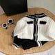 thumbnail image 2 of Pet Clothes Autumn Winter Medium Small Dog Knitted Sweater Luxury Designer Cardigan Jewelry Decoration Kitten Puppy Coat Poodle ShopWise Round, 2 of 8