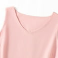 thumbnail image 6 of FDGIU Women's 2025 Summer V Neck Tank Tops - Sleeveless Flowy Blouse with Curved Hem, 6 of 6