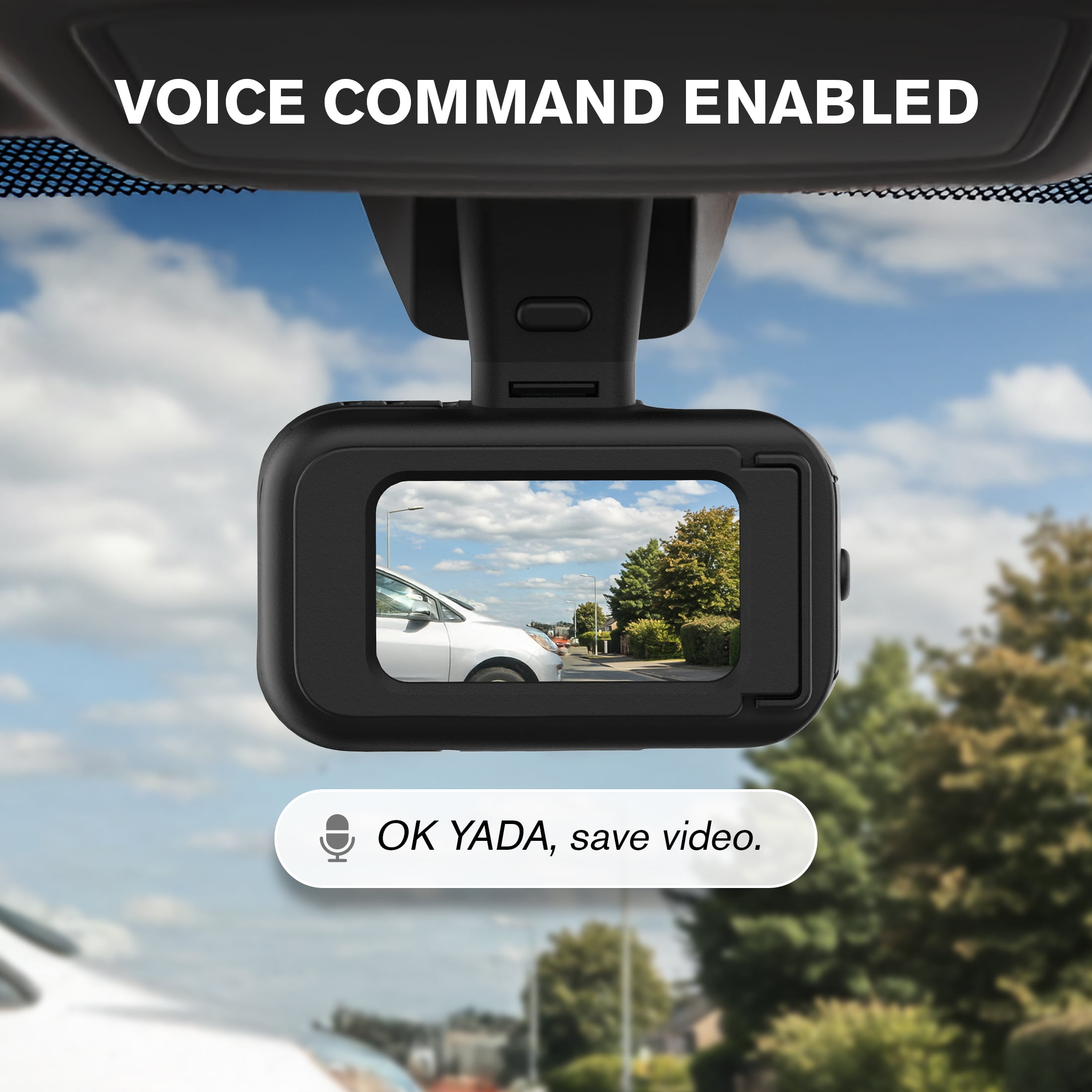 YADA BEON 4K Mini Dash Cam Action Body Cam 2-in-1, App Compatible, WiFi, GPS and Smart G-Sensor, 680mAh Battery, 64GB SD Card Included, BEON3BK
