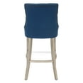 thumbnail image 6 of WestinTrends Hayes 29" Upholstered Wood Bar Stool with Tufted Back (Set of 2), Antique Gray/Tea, 6 of 10