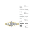 thumbnail image 4 of 1/10 Carat T.W. (I3 clarity, J-K color) Hold My Hand Diamond Promise Ring in Sterling Silver with 18K Yellow Gold Plating, Size 7, 4 of 5
