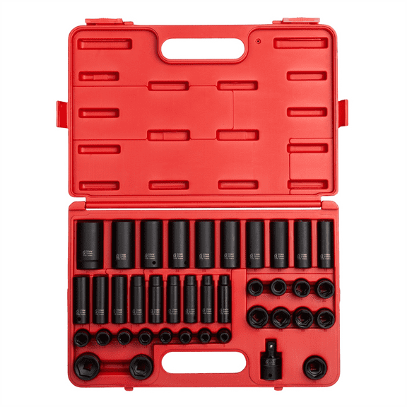 Sunex SUN2669 1/2" Drive 39 Piece Metric Deep Impact Socket Set