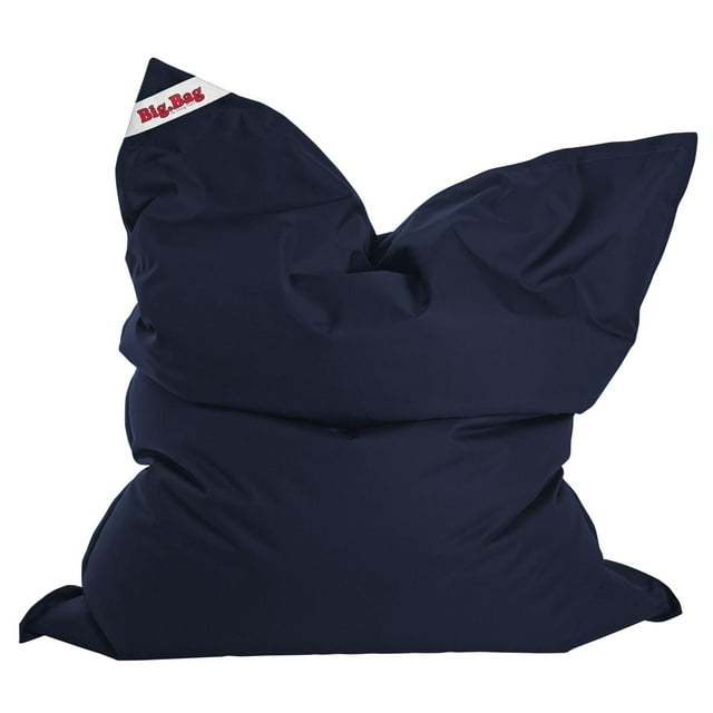 Gouchee Home Big Bag Brava Navy Bean Bag Chair – Water-Repellent Polyester with Polystyrene Bead Filling, Oversized Lounge Seating for Bedroom, Living Room or Dorm, Suitable for Adults and Teens