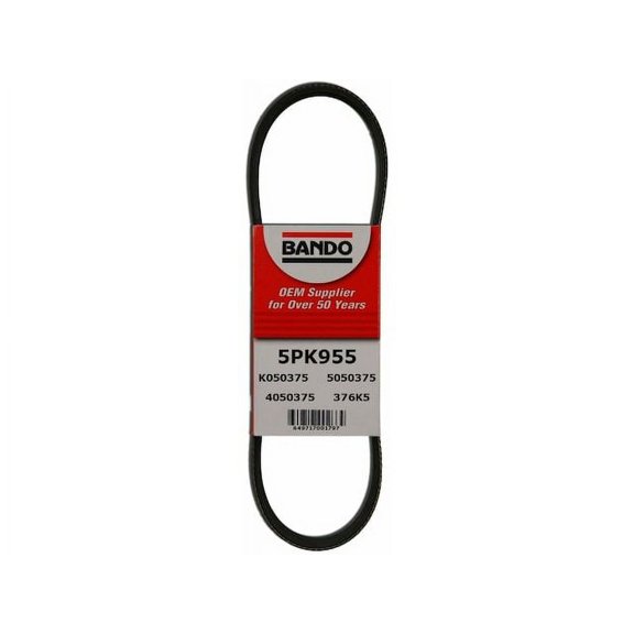 Alternator Accessory Drive Belt - Compatible with 1990 - 1993 Honda Accord 2.2L 4-Cylinder 1991 1992