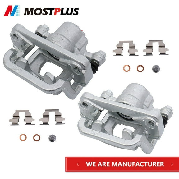 MOSTPLUS Set(2) Rear Brake Calipers w/ Bracket for 2002-2018 Nissan Altima 03-08 19-21 Maxima