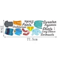 thumbnail image 2 of KAKOWELY PVC Self-adhesive Paper Wardrobe Clothing Classification Label Sticker Decals for Bedroom (Assorted Color),30.51"X9.06"X0.04", 2 of 4