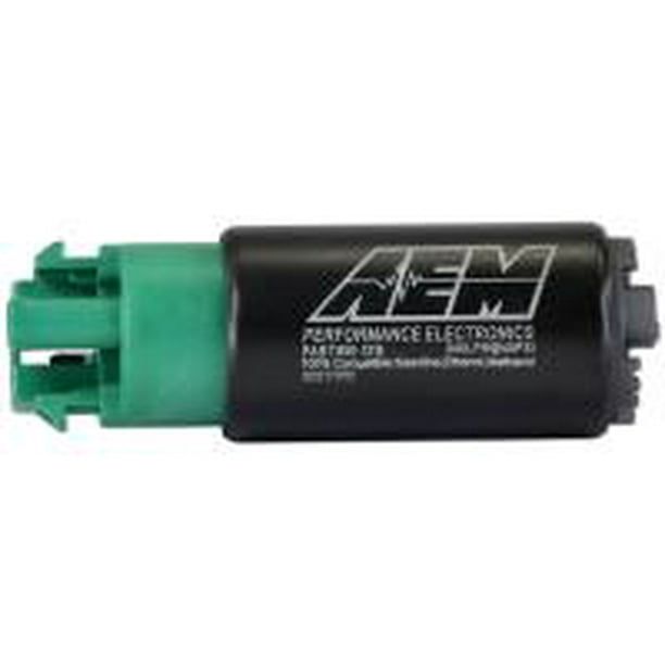 AEM Électronique Pompe à Carburant Électrique 50-1215 320 LPH à 43 PSI; 65 Millimètres Corps / 11,0 Millimètres Diamètre Extérieur Entrée /; 13,5 Volts; avec Crochets de Montage